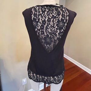NWT - sexy top with lace back